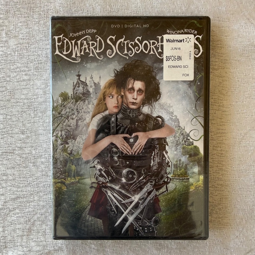 Edward Scissorhands DVD Digital HD Factory Sealed Johnny Depp Tim Burton Winona‎